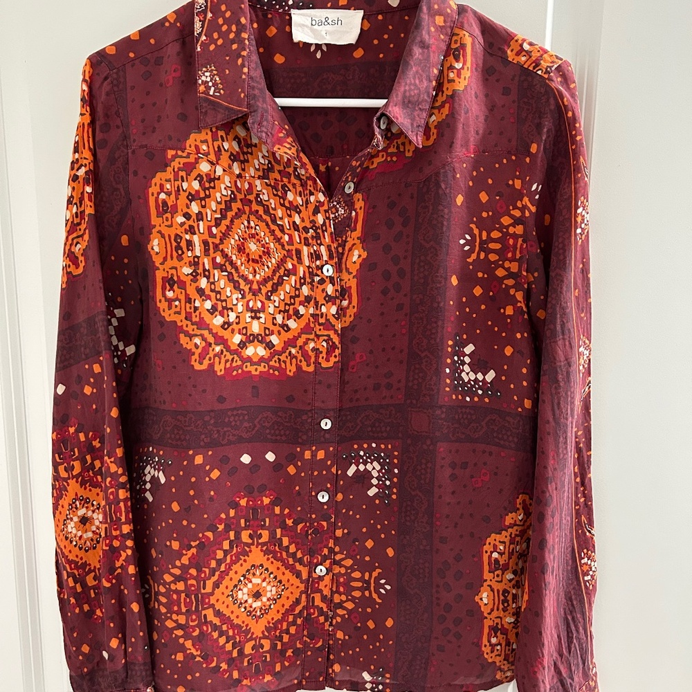 Bash (Ba&sh) 100% silk top